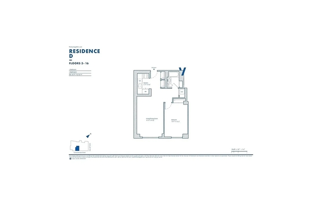 1 bed, 1 bath, 685 sqft, $5,000, Unit 6D