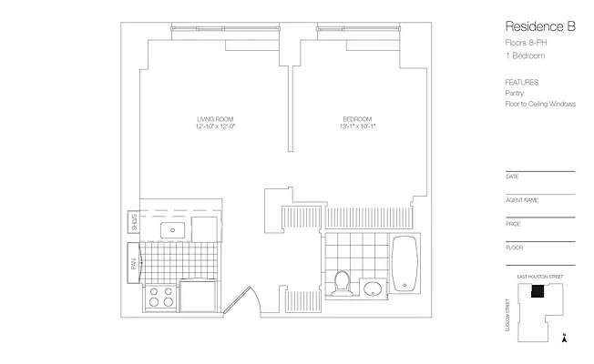 Studio, 1 bath, $5,600, Unit 23-B