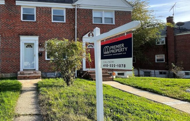 Three Bedroom Town Home Located In North East Baltimore