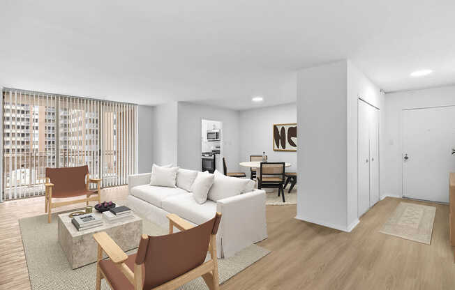 Living Room with Hard Surface Flooring