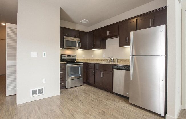 Kitchen l Brand New Apartments for Rent in Oakland, Ca | Mason at Hive Apartments Now Leasing