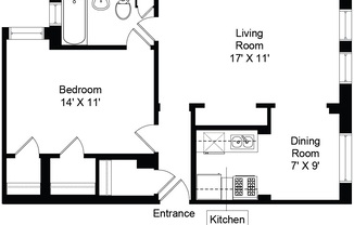 1 bed, 1 bath, 700 sqft, $1,795, Unit 429-305