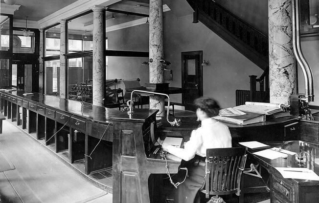 Press work at The News, New York