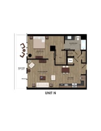 1 bed, 1 bath, 858 sqft, $3,204