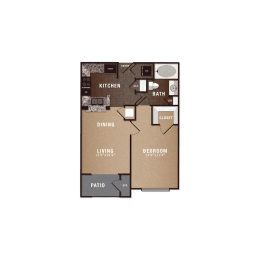 1 bed, 1 bath, 610 sqft, $1,418