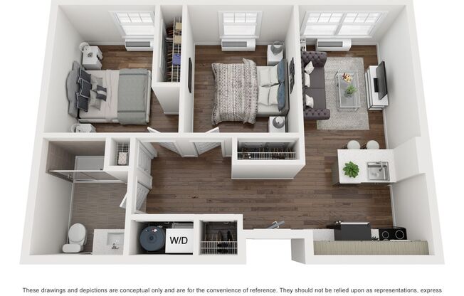 2 beds, 1 bath, 705 sqft, $2,250, Unit 124