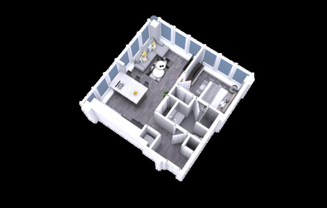 1 bed, 1 bath, 503 sqft, $1,430, Unit 112