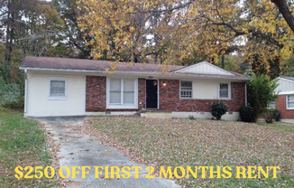 4624 Richard Road: 3BD, 1BA brick ranch with bonus room for rent in Conley: Available NOW!