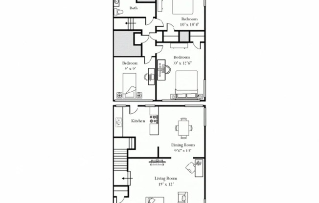 3 beds, 1 bath, 1,020 sqft, $1,732, Unit 229