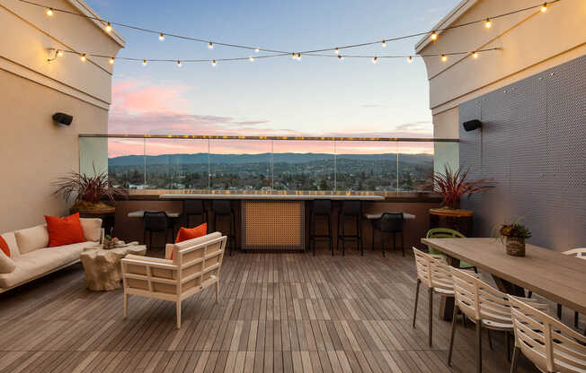 Outdoor Rooftop Lounge