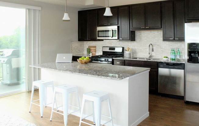 Espresso Cabinetry at Overlook on the Creek, Minnetonka, Minnesota