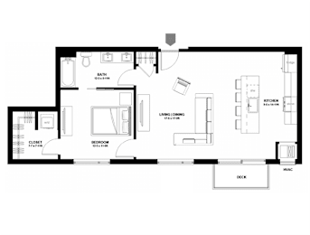1 bed, 1 bath, $2,420