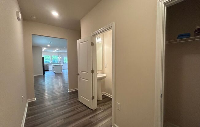 Stunning end-unit newly built 3 bedroom 2.5 bath townhouse in N High Point with attached garage.