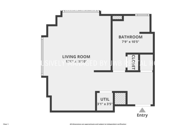 1 bed, 1 bath, 455 sqft, $1,085