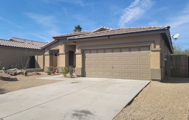 SOLAR & NEW CARPET makes this home a BARGAIN!  Estrella Mtn Ranch amenities!