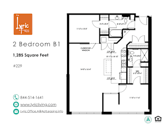 2 beds, 2 baths, 1,285 sqft, $2,285