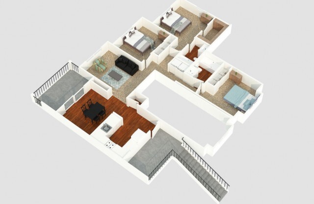 3 bedroom apartment floor plan