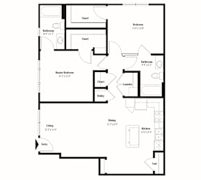 2 beds, 2 baths, 1,062 sqft, $1,655