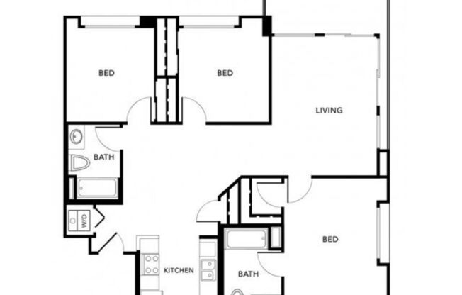 3 beds, 2 baths, 1,101 sqft, $3,567