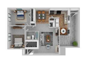 2 beds, 1 bath, 1,060 sqft, $1,449