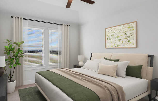 Bedroom with Hard Surface Flooring