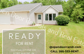 $200.00 off first months rent! 1522 Flagstone Dr Fort Wayne