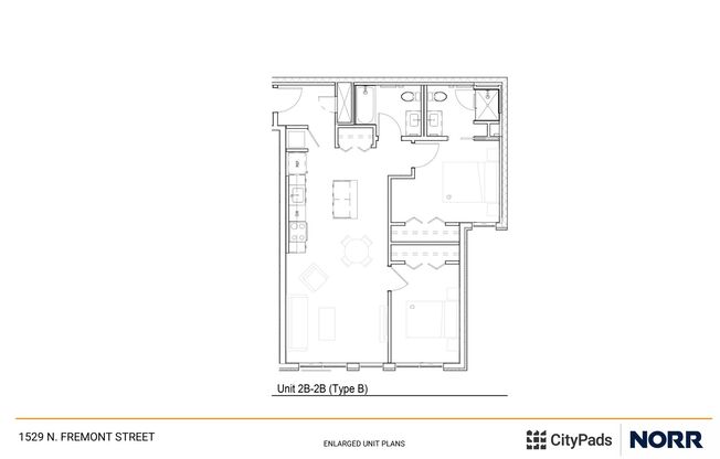 2 beds, 2 baths, 817 sqft, $4,085, Unit 533