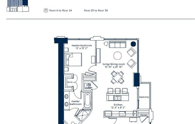 2 beds, 2.5 baths, $3,395