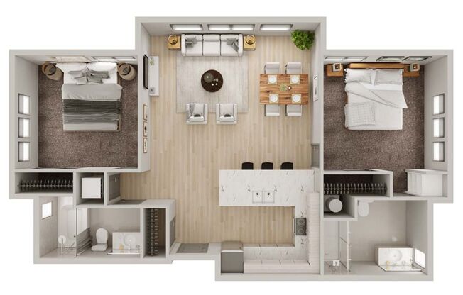 2 beds, 2 baths, 835 sqft, $2,470, Unit C114