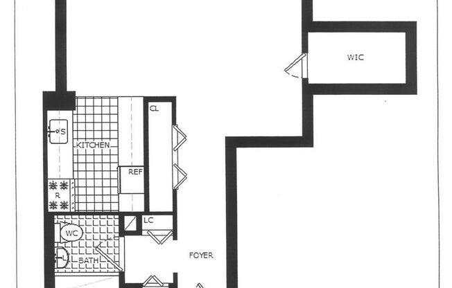 Studio, 1 bath, 471 sqft, $3,500, Unit 5K