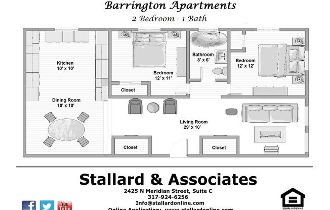 1 bed, 1 bath, 750 sqft, $760
