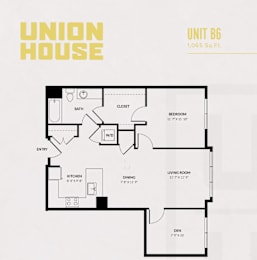 1 bed, 1 bath, 920 sqft, $2,753