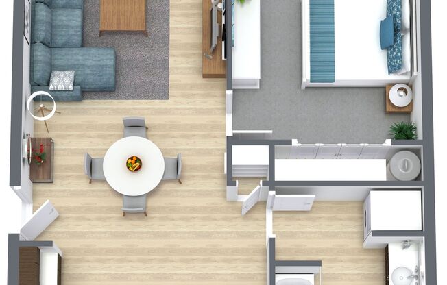 1 bed, 1 bath, 650 sqft, $1,499, Unit 208