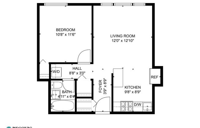 1 bed, 1 bath, 486 sqft, $1,715, Unit 306