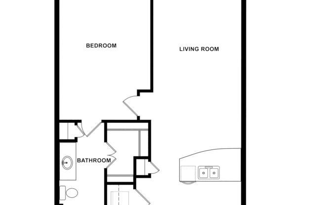 1 bed, 1 bath, 696 sqft, $1,370