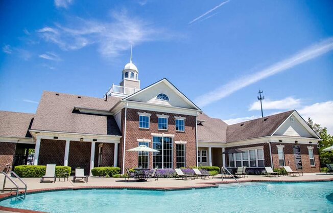 Sparkling pool at The Reserve at Williams Glen Apartments, Zionsville, IN