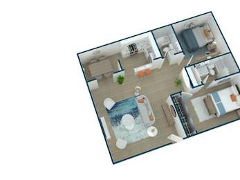 2 beds, 1.5 baths, 918 sqft, $2,813