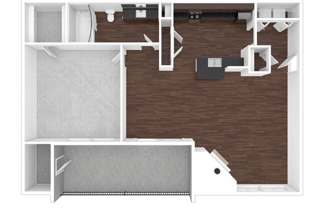 1 bed, 1 bath, 704 sqft, $1,265