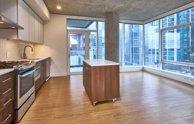 Kitchen with Stainless Steel Appliances