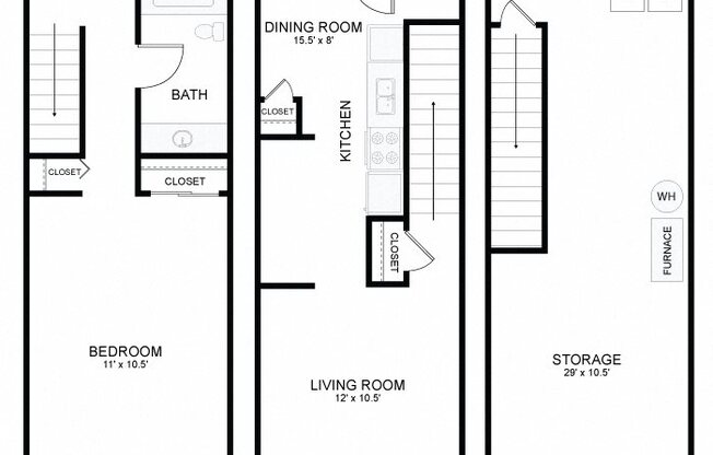 1 bed, 1 bath, 941 sqft, $1,412