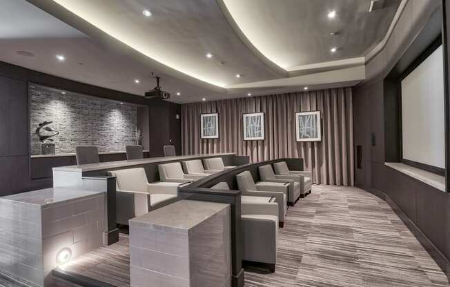 Private Movie Screening Room at 1000 Grand by Windsor, 1000 S Grand Ave, CA