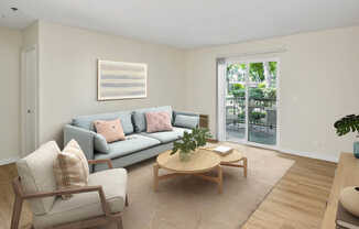 Living Room with Hard Surface Flooring