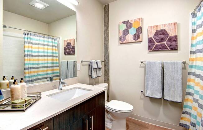 Luxurious Bathroom at Metro Line Flats, Seattle, WA, 98122