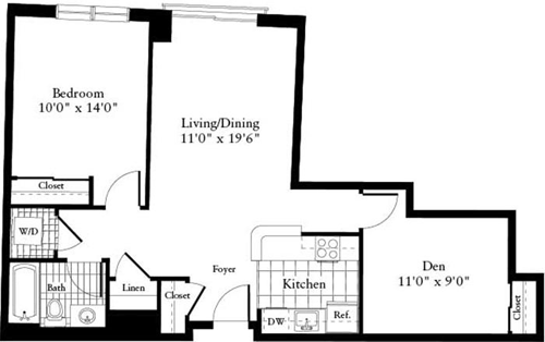 1 bed, 1 bath, 825 sqft, $2,965, Unit 0339