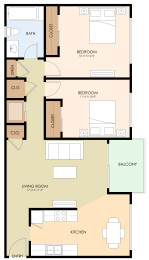 2 beds, 1 bath, 1,000 sqft, $3,045