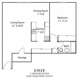 1 bed, 1 bath, 775 sqft, $1,217