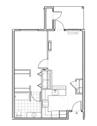 1 bed, 1 bath, 704 sqft, $1,823