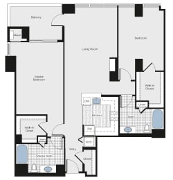 2 beds, 2 baths, 1,332 sqft, $3,273
