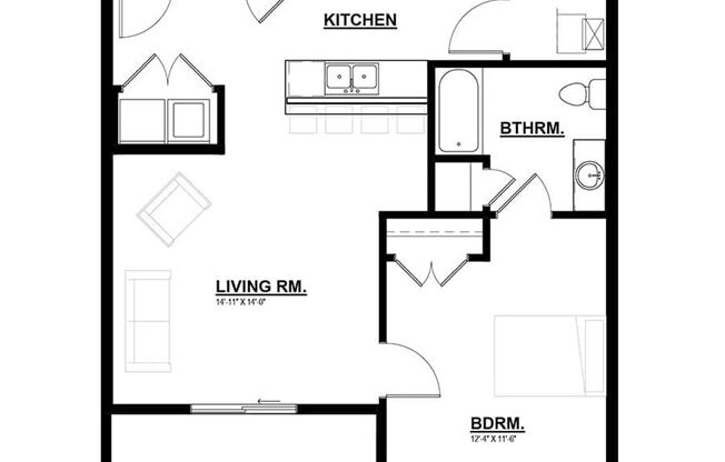 1 bed, 1 bath, 797 sqft, $1,129, Unit 1720-209 - A2