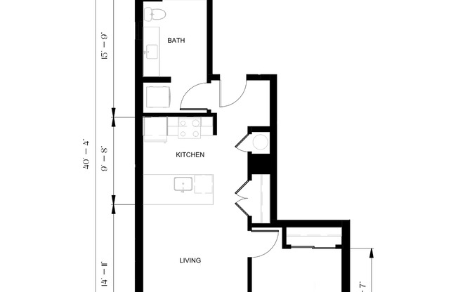 1 bed, 1 bath, 648 sqft, $2,495, Unit 111